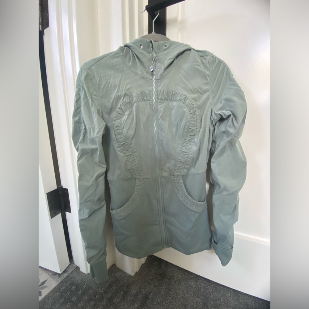 LuluLemon dance studio jacket in green
